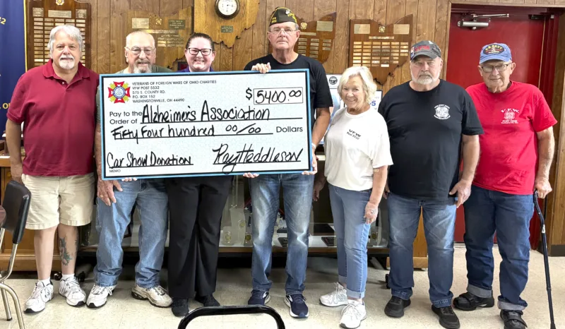 Washingtonville VFW donation to the Alzheimer’s Association